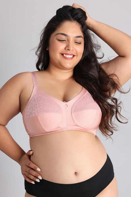 Zivame True Curv Single Layered Non Wired Full Coverage Super Support Bra - Peach Beige — image 2